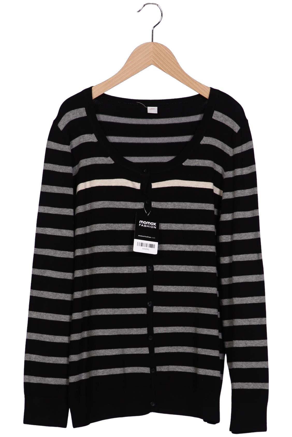 

s.Oliver Damen Strickjacke, schwarz, Gr. 44