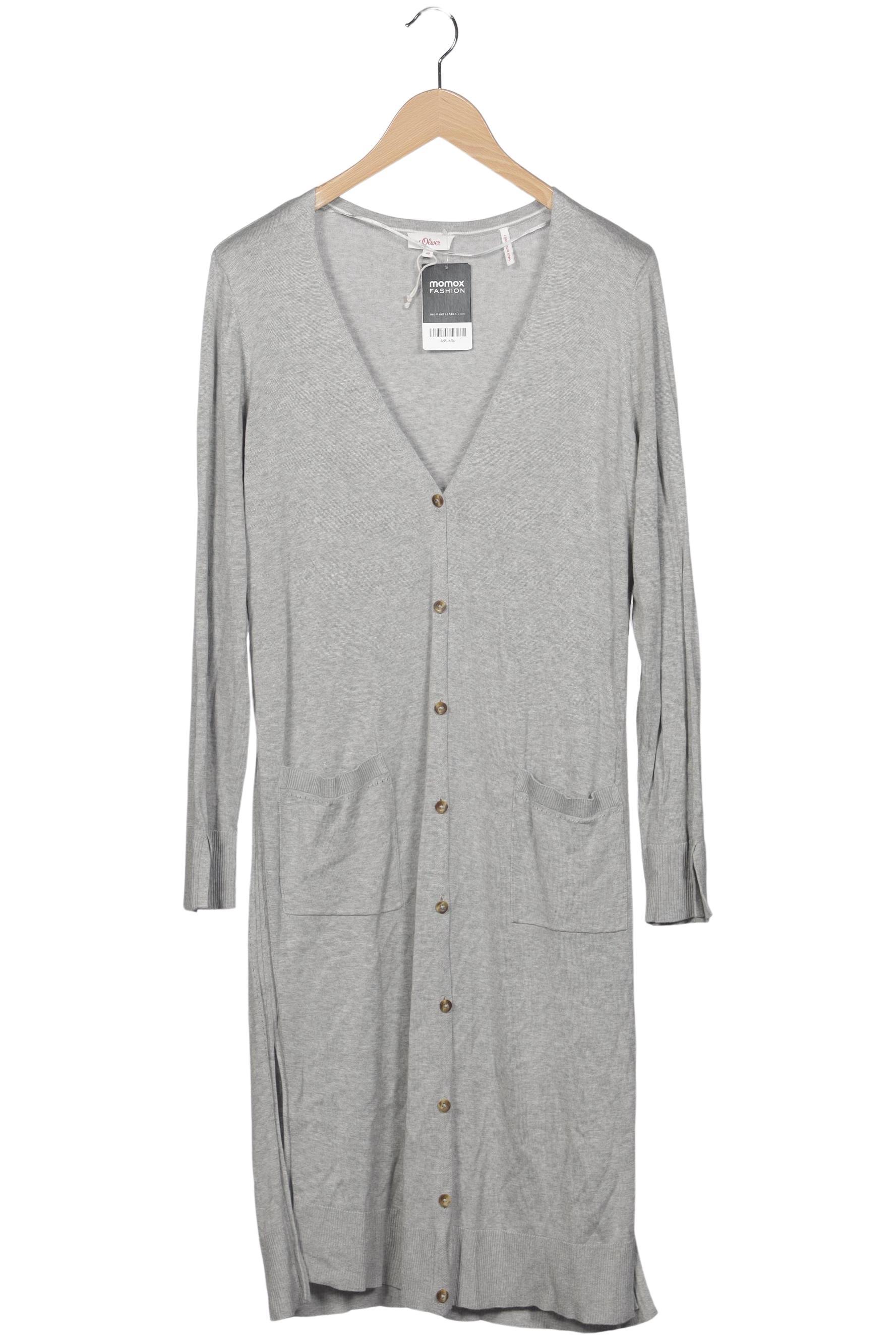 

s.Oliver Damen Strickjacke, grau, Gr. 40
