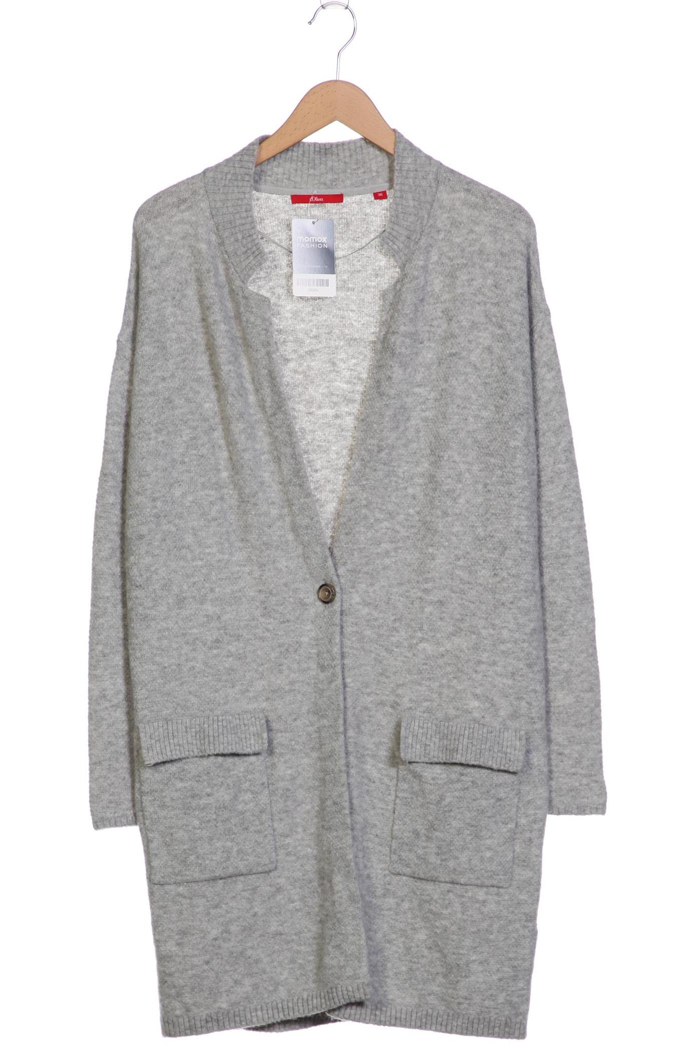 

s.Oliver Damen Strickjacke, grau, Gr. 36