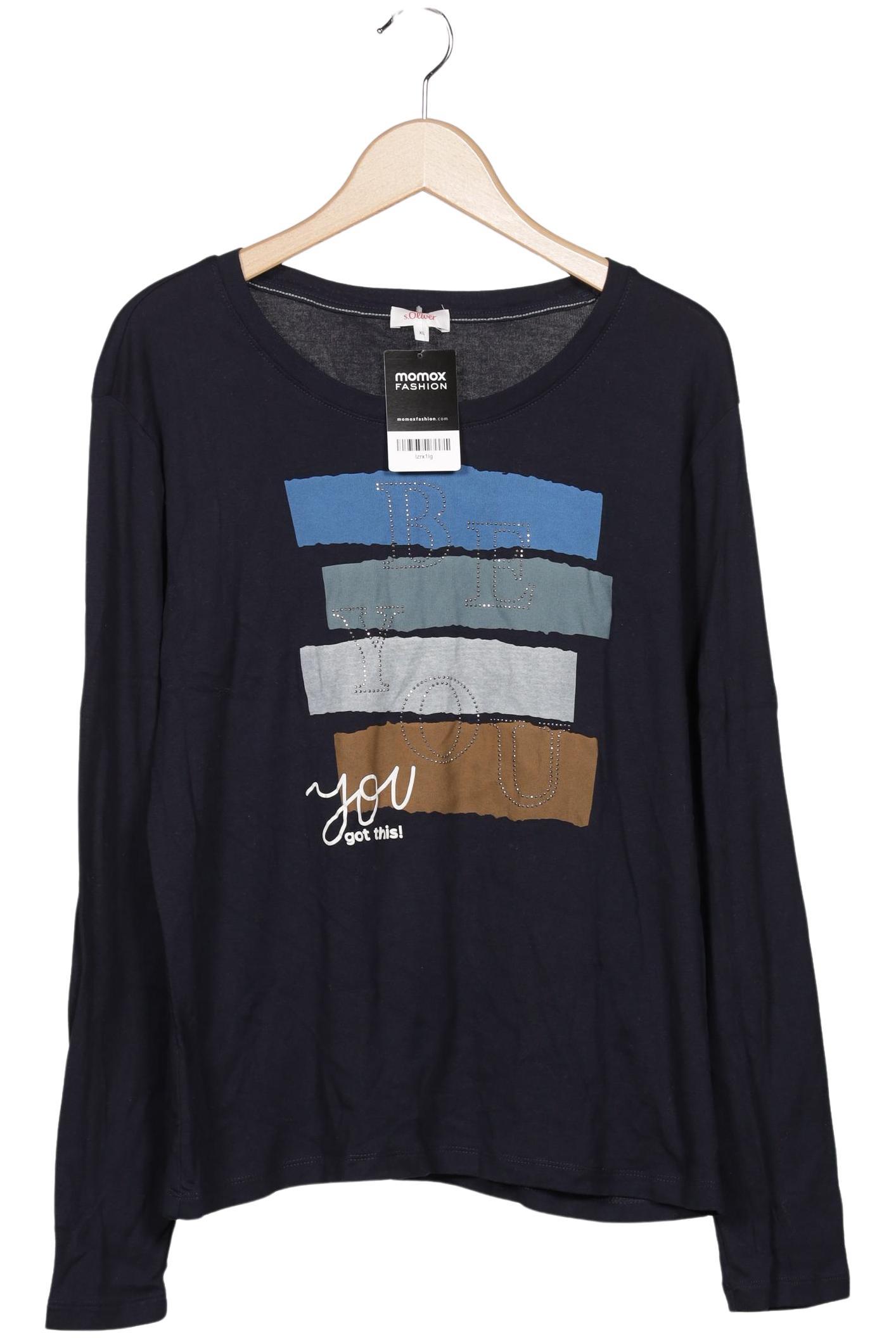 

s.Oliver Damen Langarmshirt, marineblau, Gr. 44
