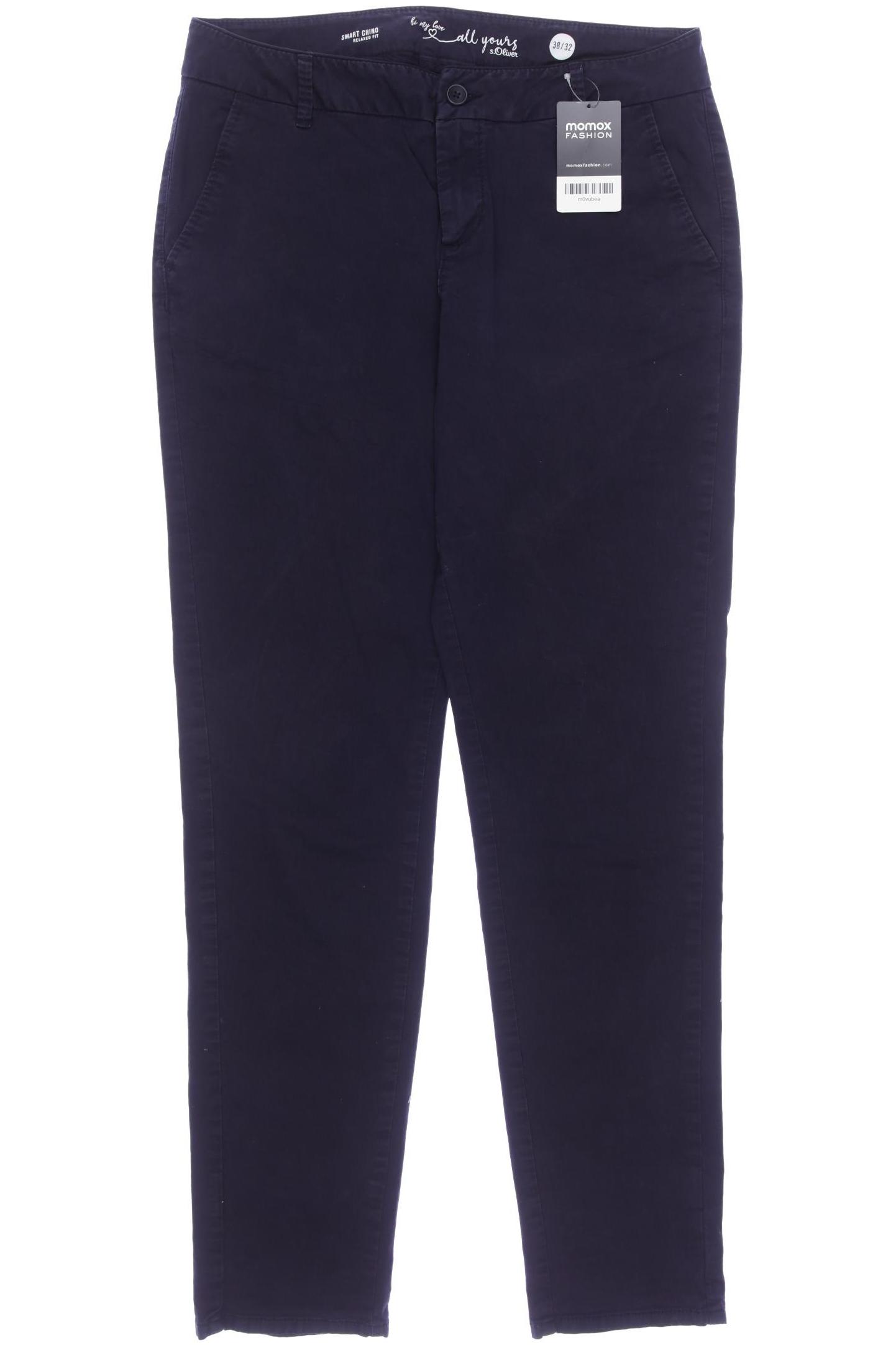 

s.Oliver Damen Stoffhose, marineblau, Gr. 38