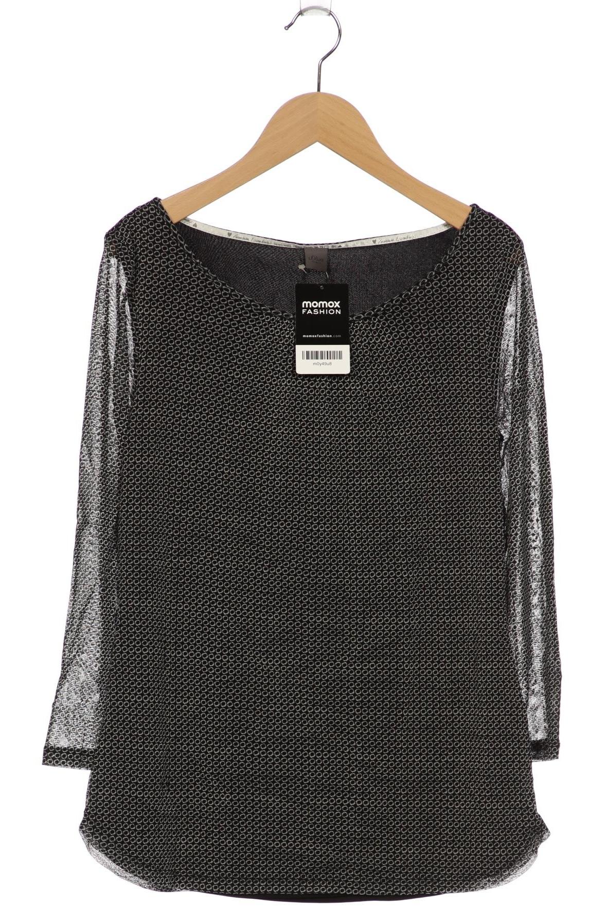 

s.Oliver Damen Langarmshirt, schwarz, Gr. 38