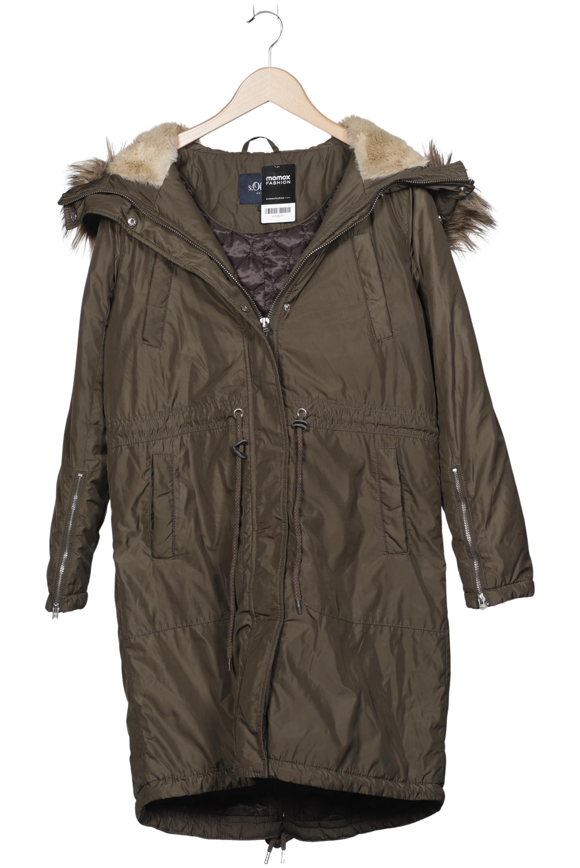 

s.Oliver Damen Mantel, grün, Gr. 42