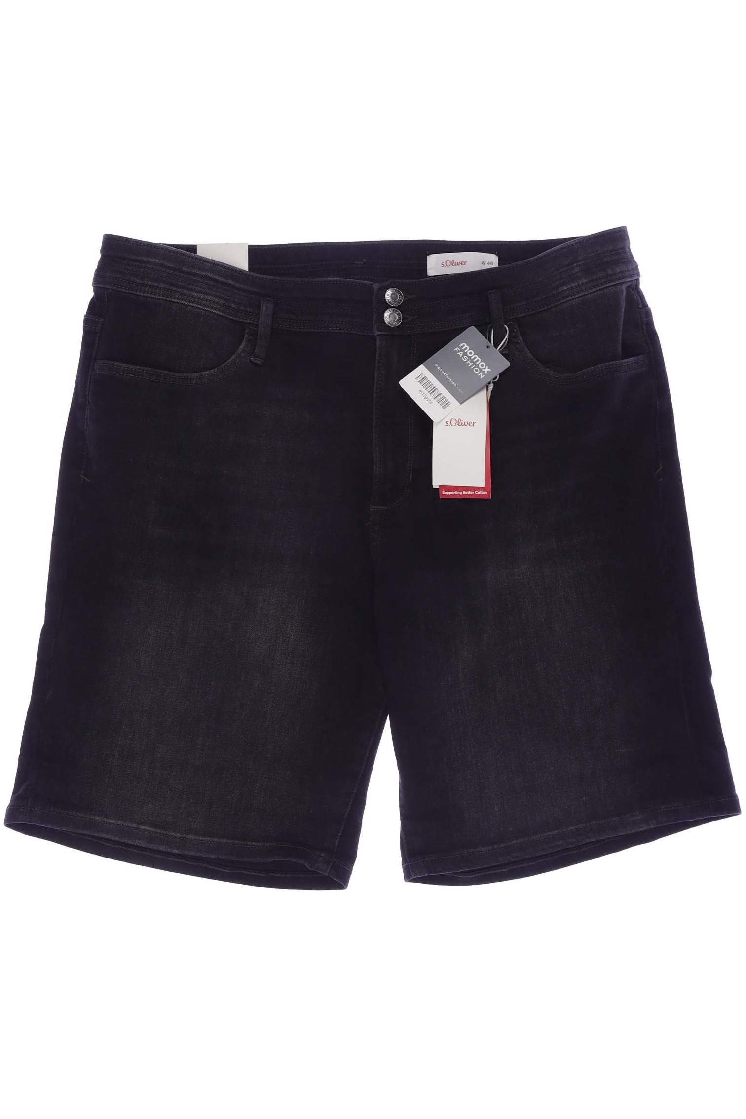 

s.Oliver Damen Shorts, schwarz, Gr. 48