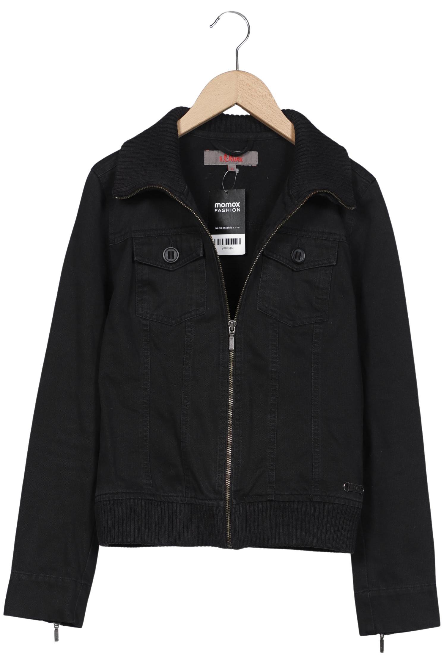 

s.Oliver Damen Jacke, schwarz, Gr. 36