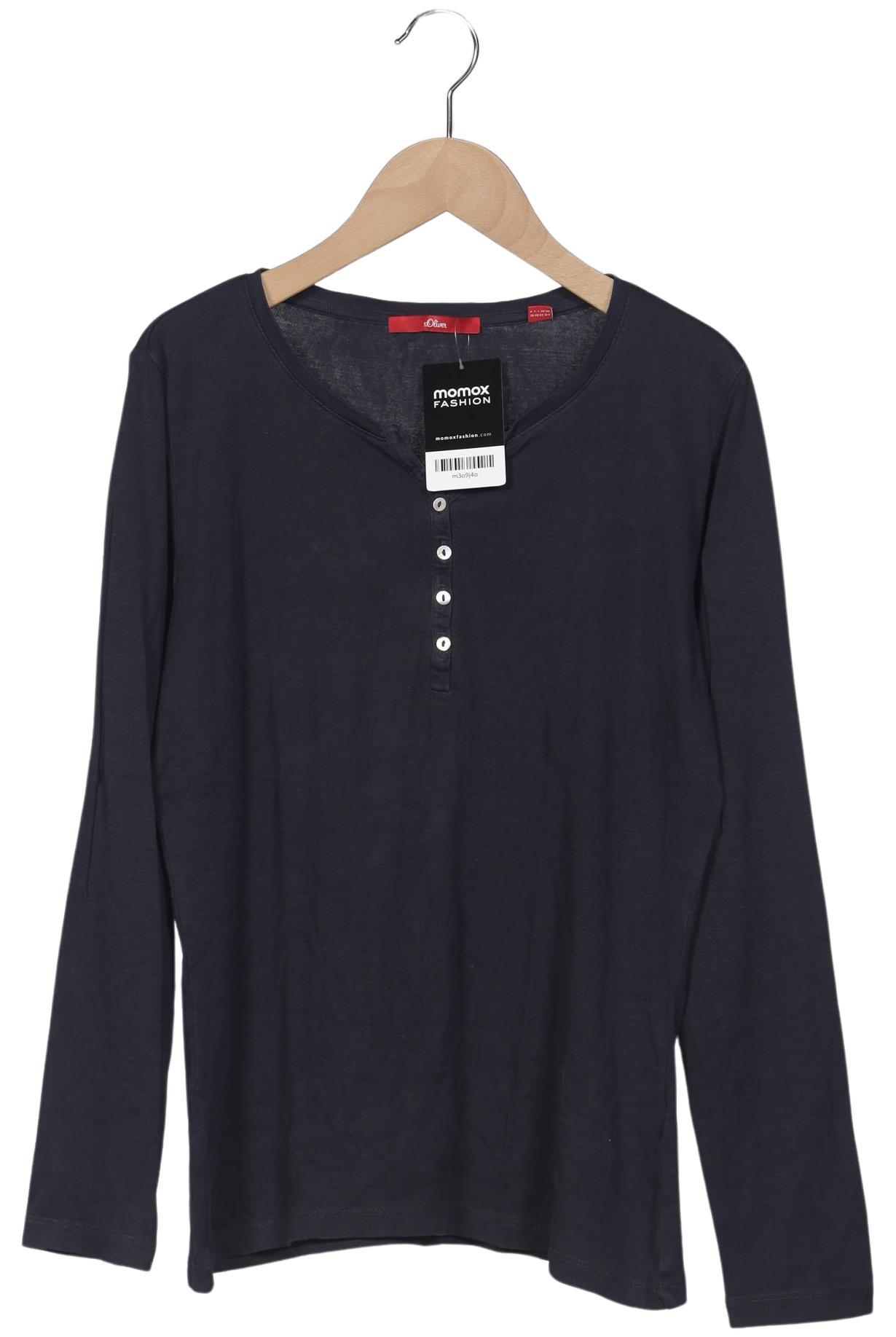 

s.Oliver Damen Langarmshirt, marineblau, Gr. 38