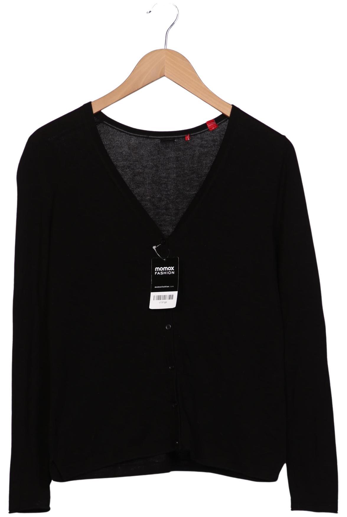 

s.Oliver Damen Strickjacke, schwarz, Gr. 38