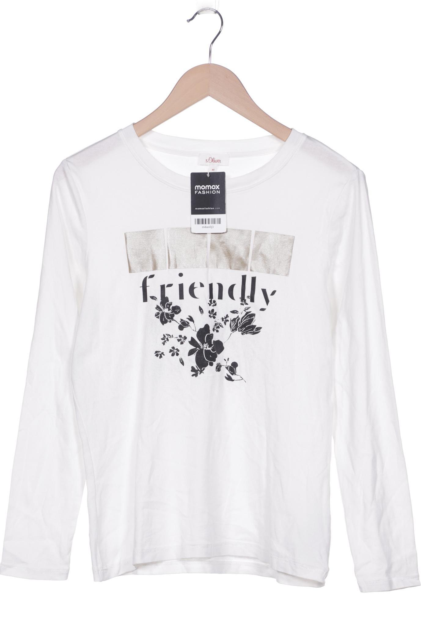 

s.Oliver Damen Langarmshirt, weiß