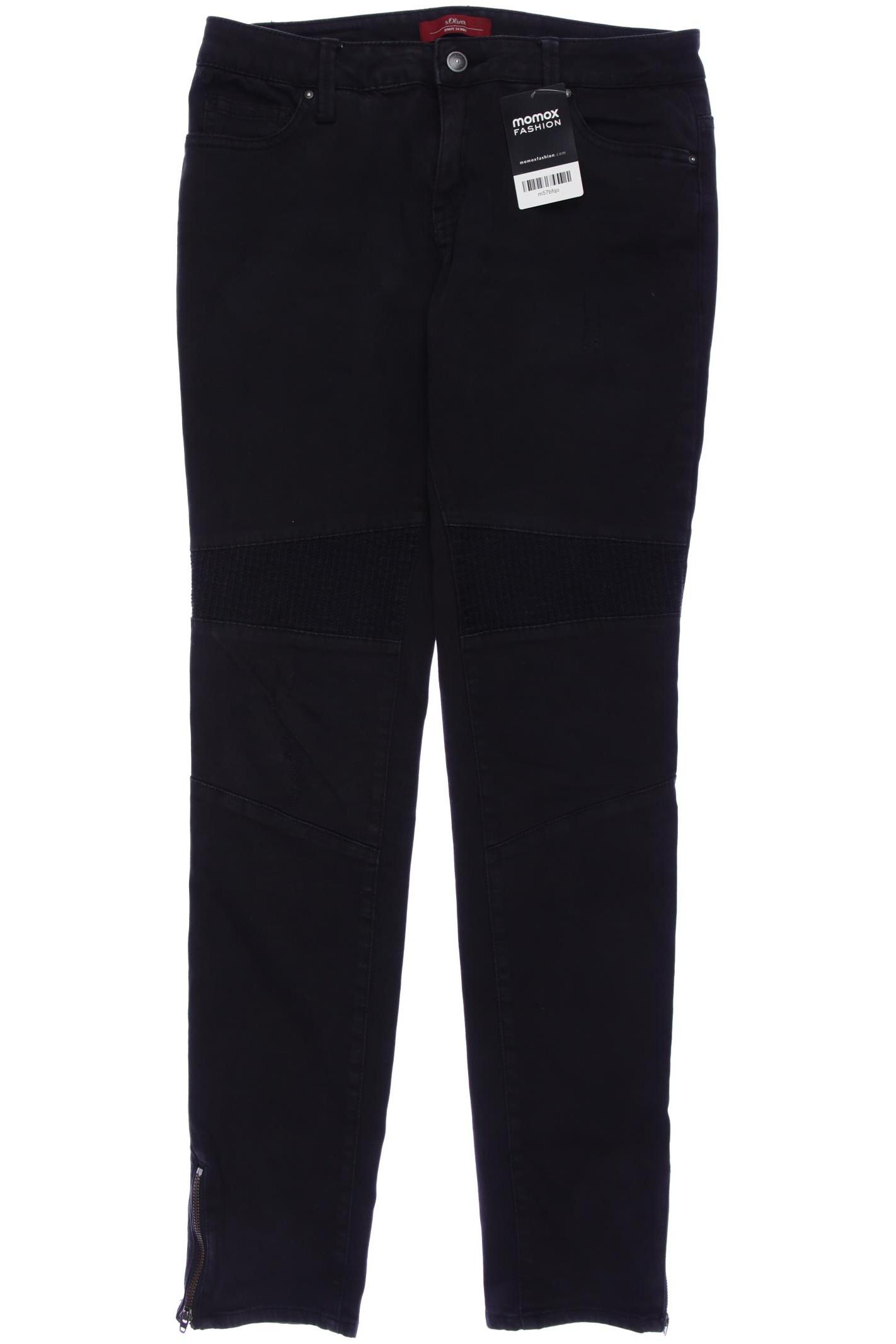 

s.Oliver Damen Jeans, schwarz
