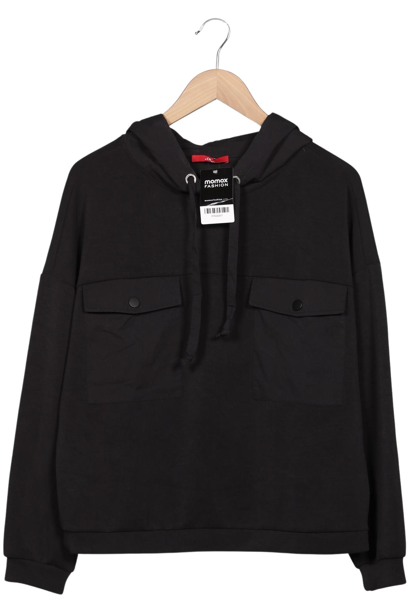 

s.Oliver Damen Kapuzenpullover, schwarz, Gr. 38