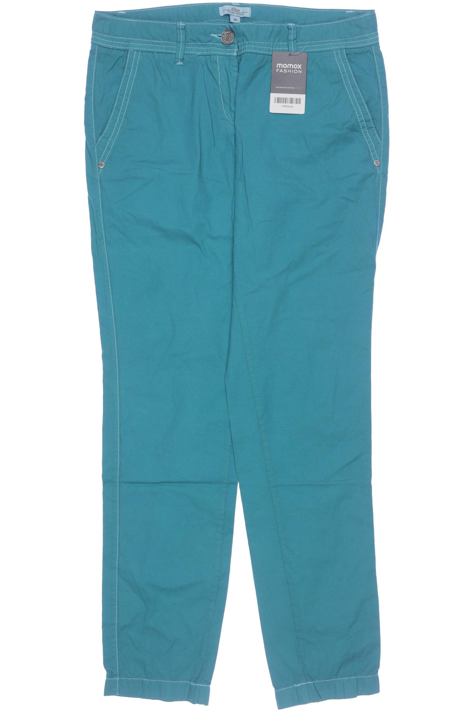 

s.Oliver Damen Stoffhose, türkis, Gr. 36