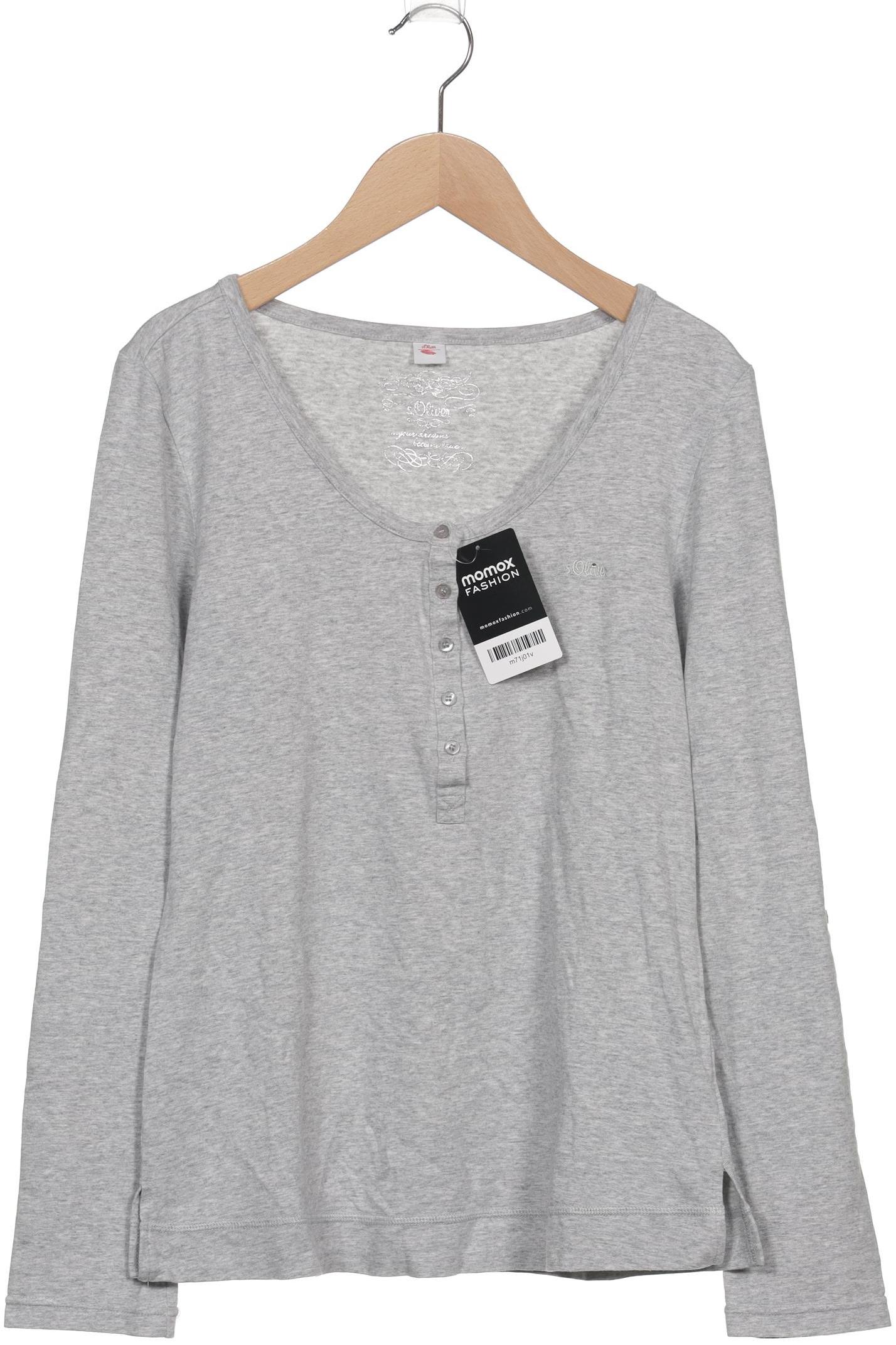 

s.Oliver Damen Langarmshirt, grau, Gr. 36
