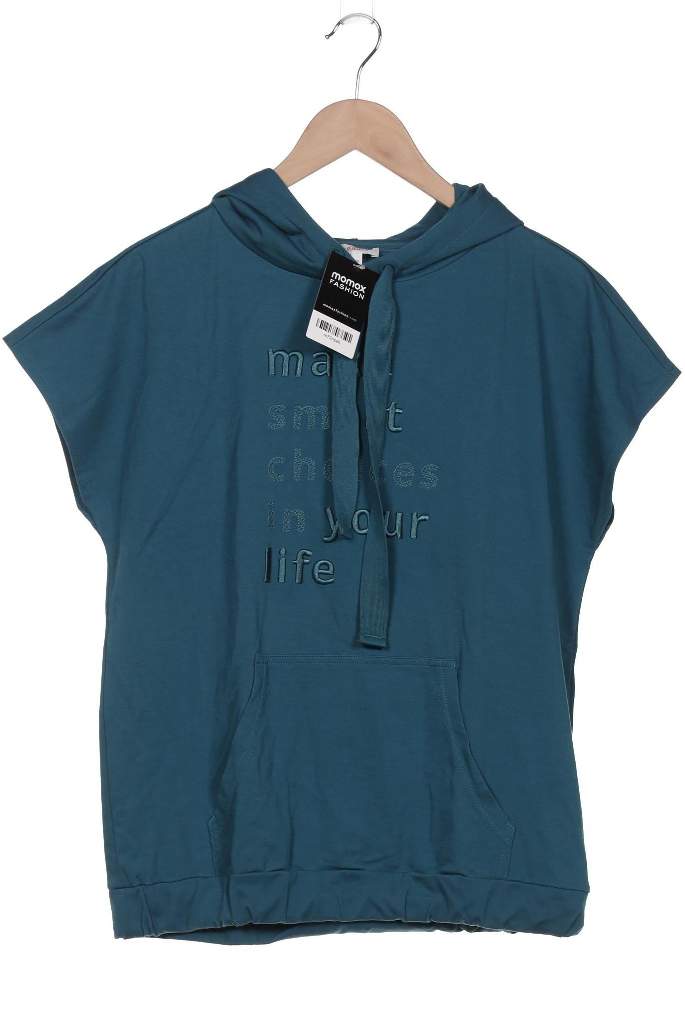 

s.Oliver Damen Kapuzenpullover, blau, Gr. 40