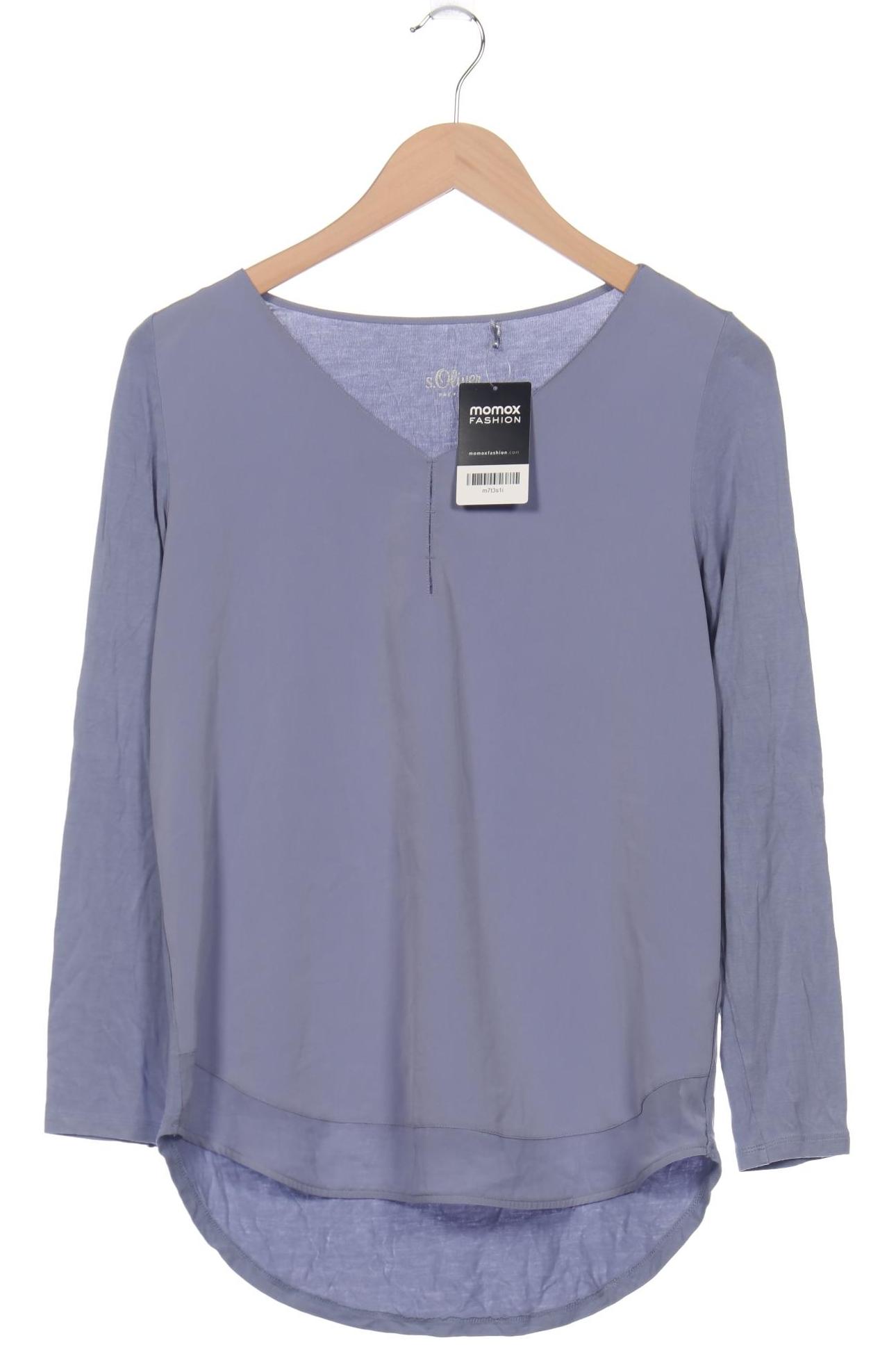 

s.Oliver Damen Langarmshirt, blau, Gr. 36