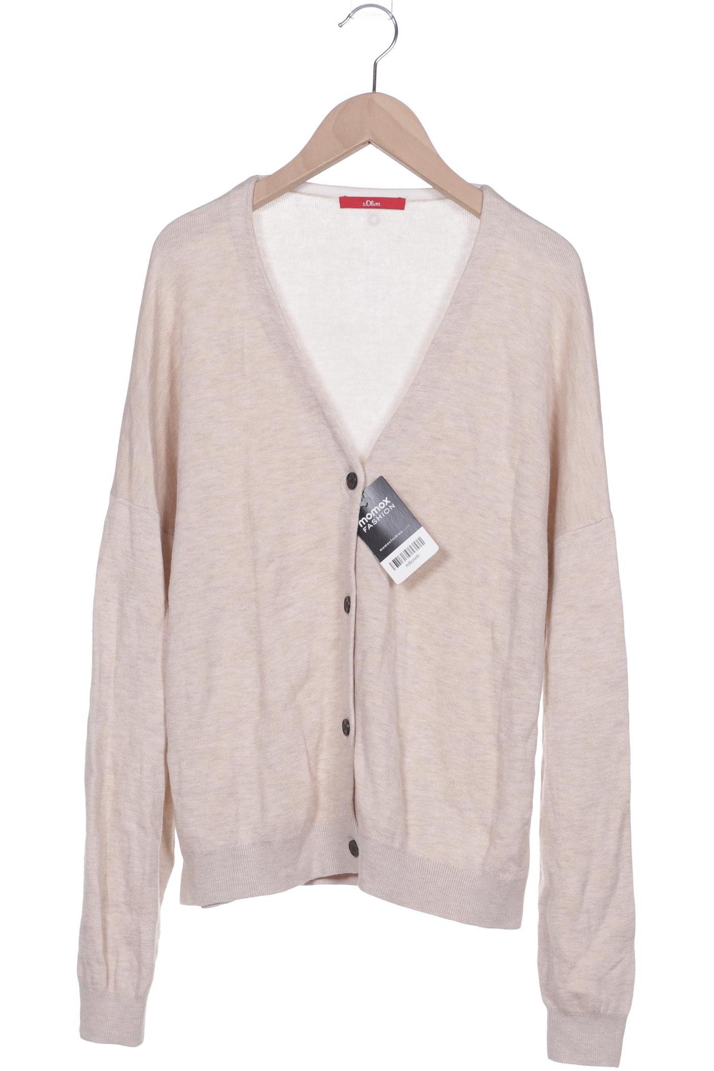 

s.Oliver Damen Strickjacke, beige, Gr. 42