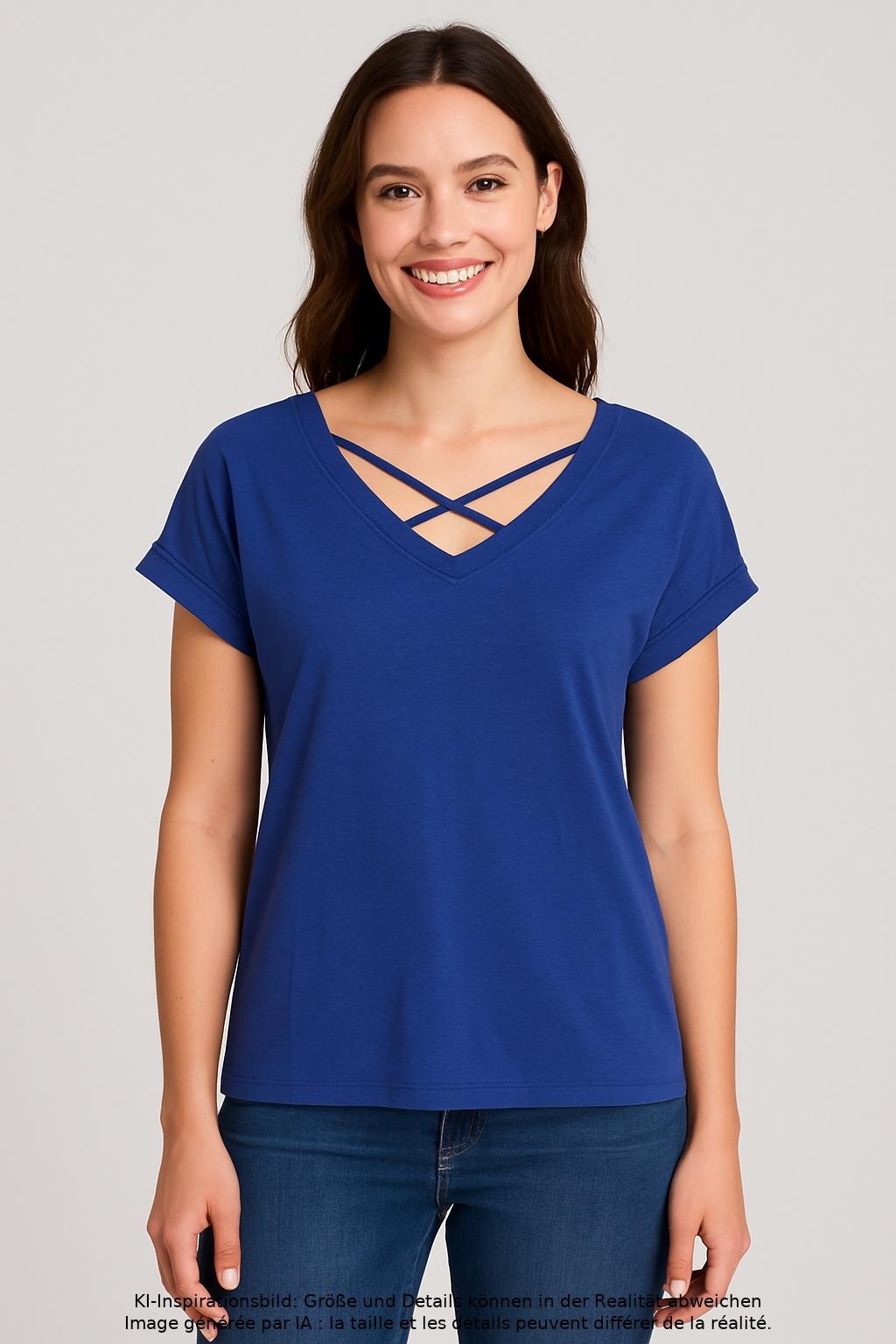 

s.Oliver Damen T-Shirt, marineblau, Gr. 42