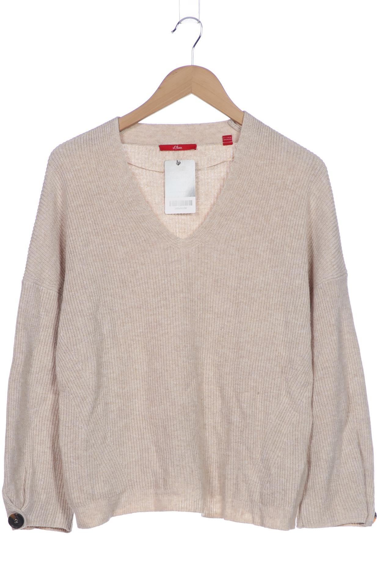 

s.Oliver Damen Pullover, beige, Gr. 40