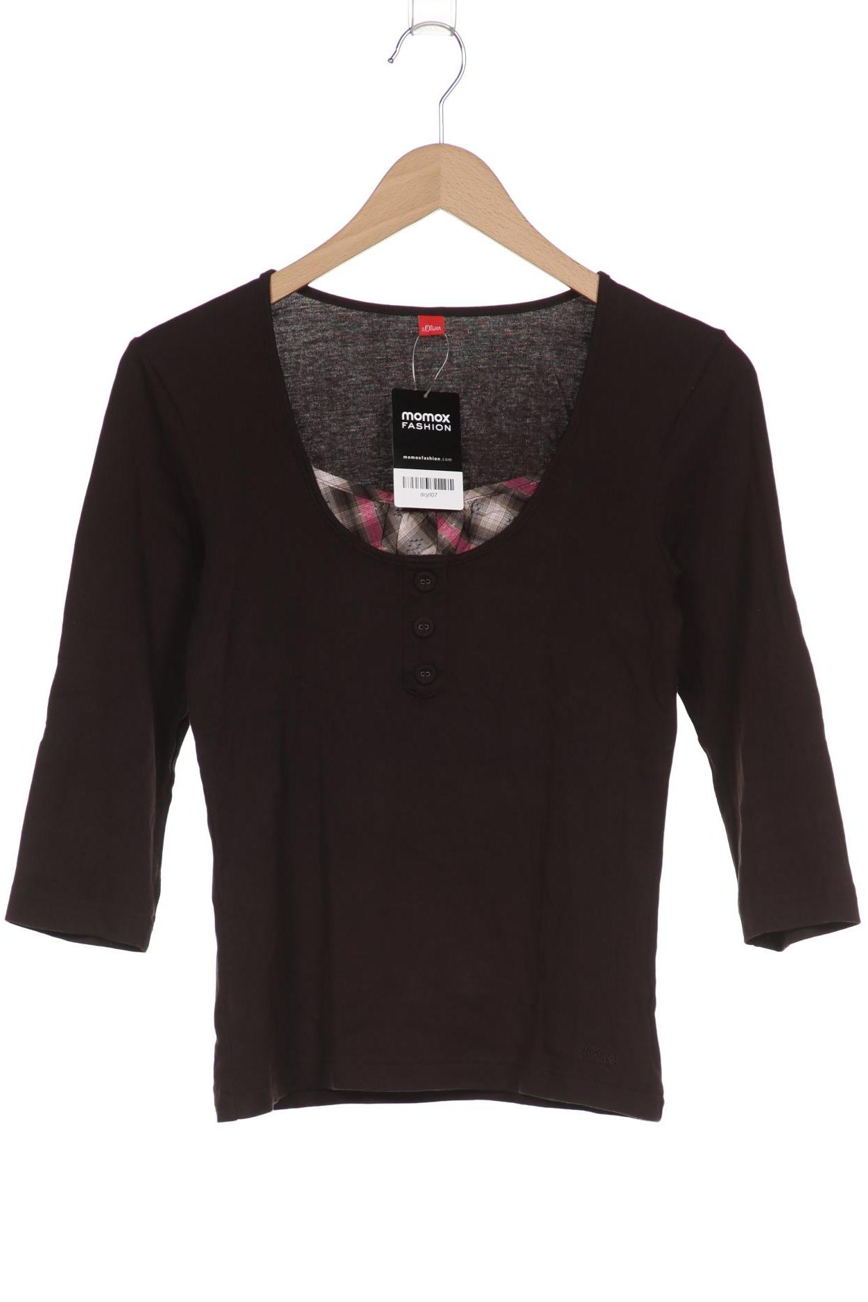 

s.Oliver Damen Langarmshirt, braun, Gr. 36