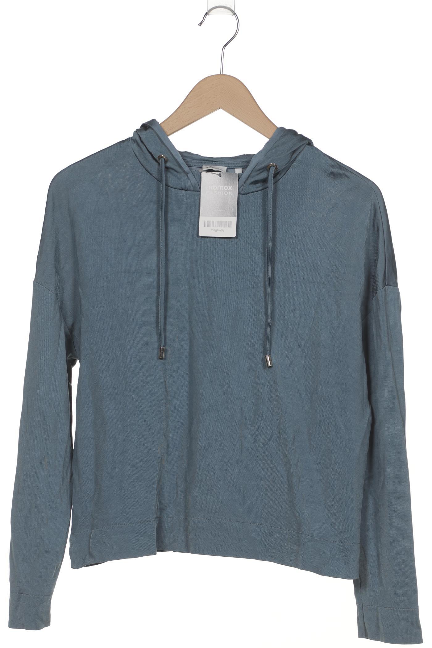 

s.Oliver Damen Kapuzenpullover, blau, Gr. 34