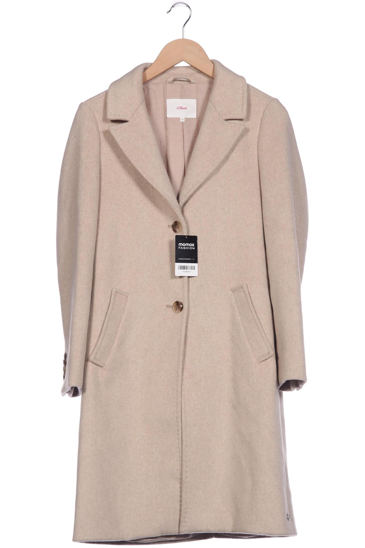 

s.Oliver Damen Mantel, beige, Gr. 36