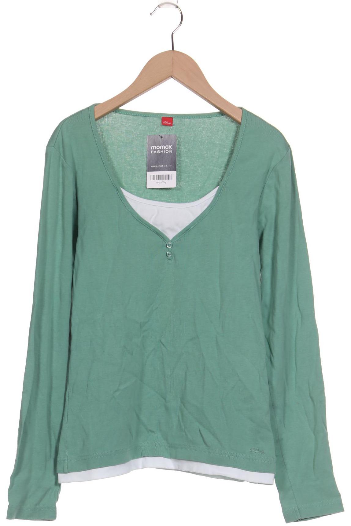 

s.Oliver Damen Langarmshirt, grün, Gr. 40