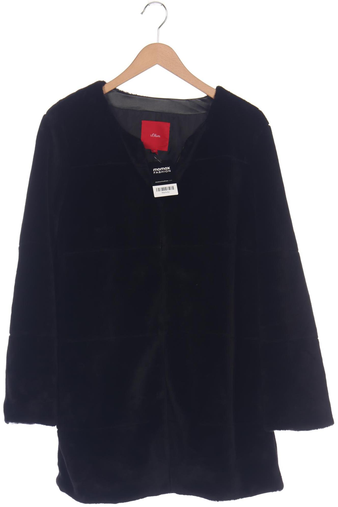 

s.Oliver Damen Mantel, schwarz, Gr. 42