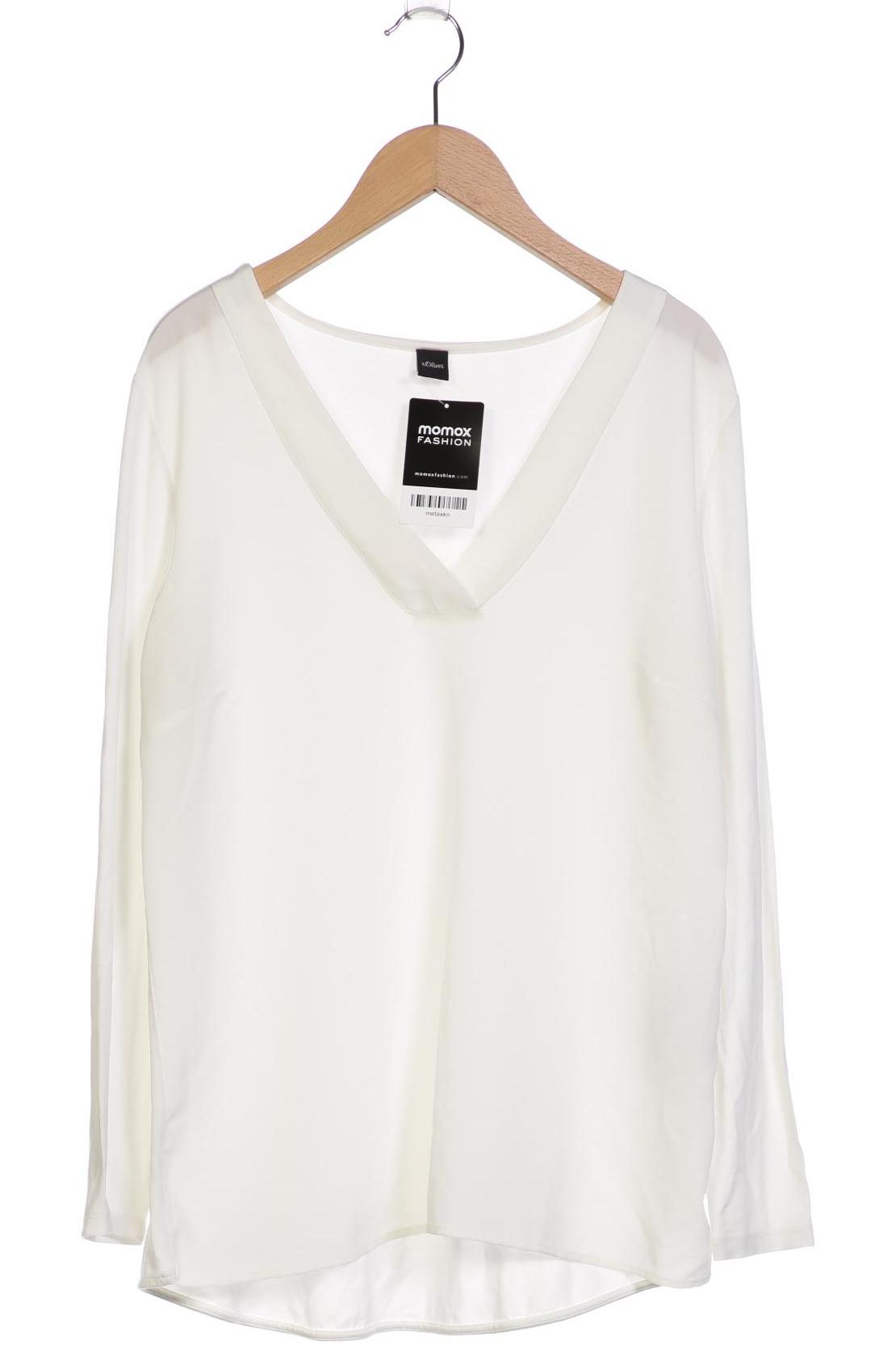 

s.Oliver Damen Langarmshirt, weiß, Gr. 38
