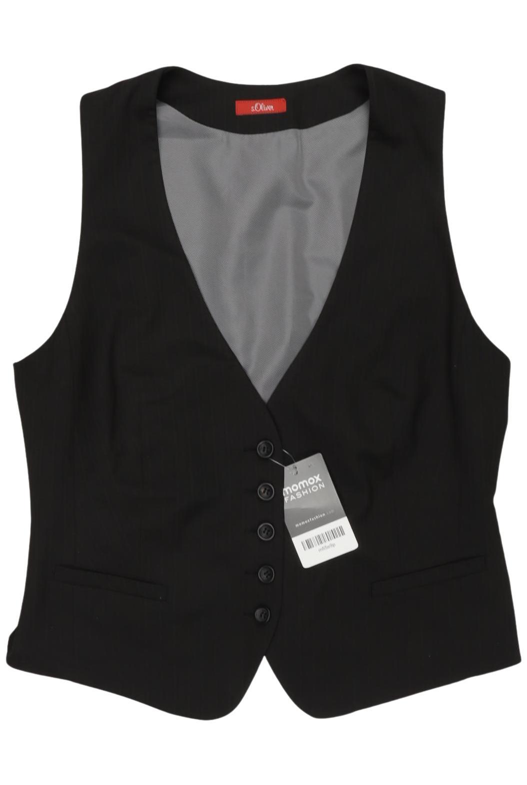 

s.Oliver Damen Weste, schwarz, Gr. 40