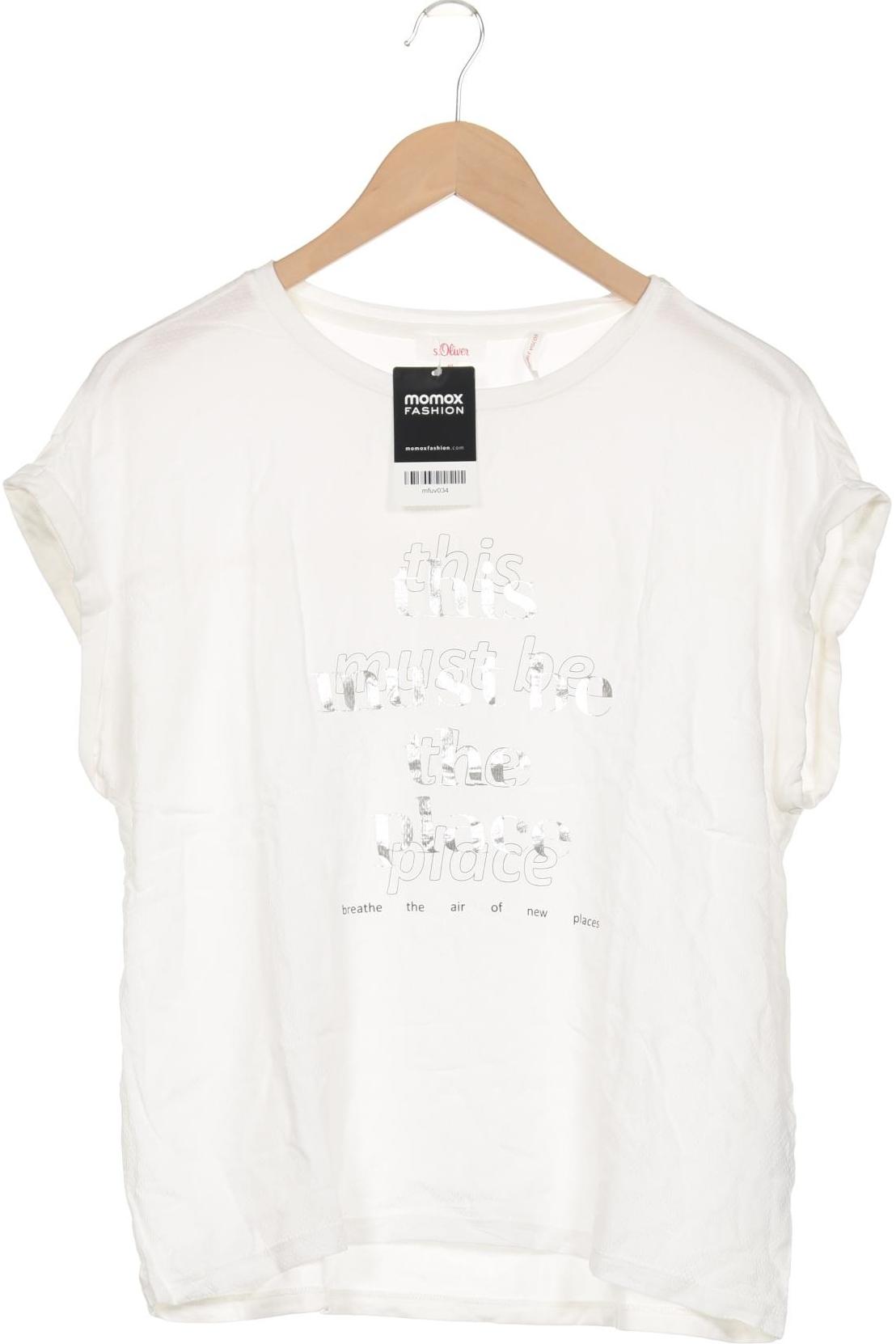 

s.Oliver Damen T-Shirt, weiß, Gr. 40