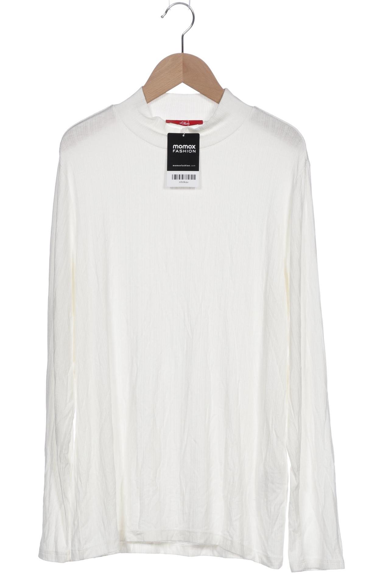 

s.Oliver Damen Langarmshirt, cremeweiß