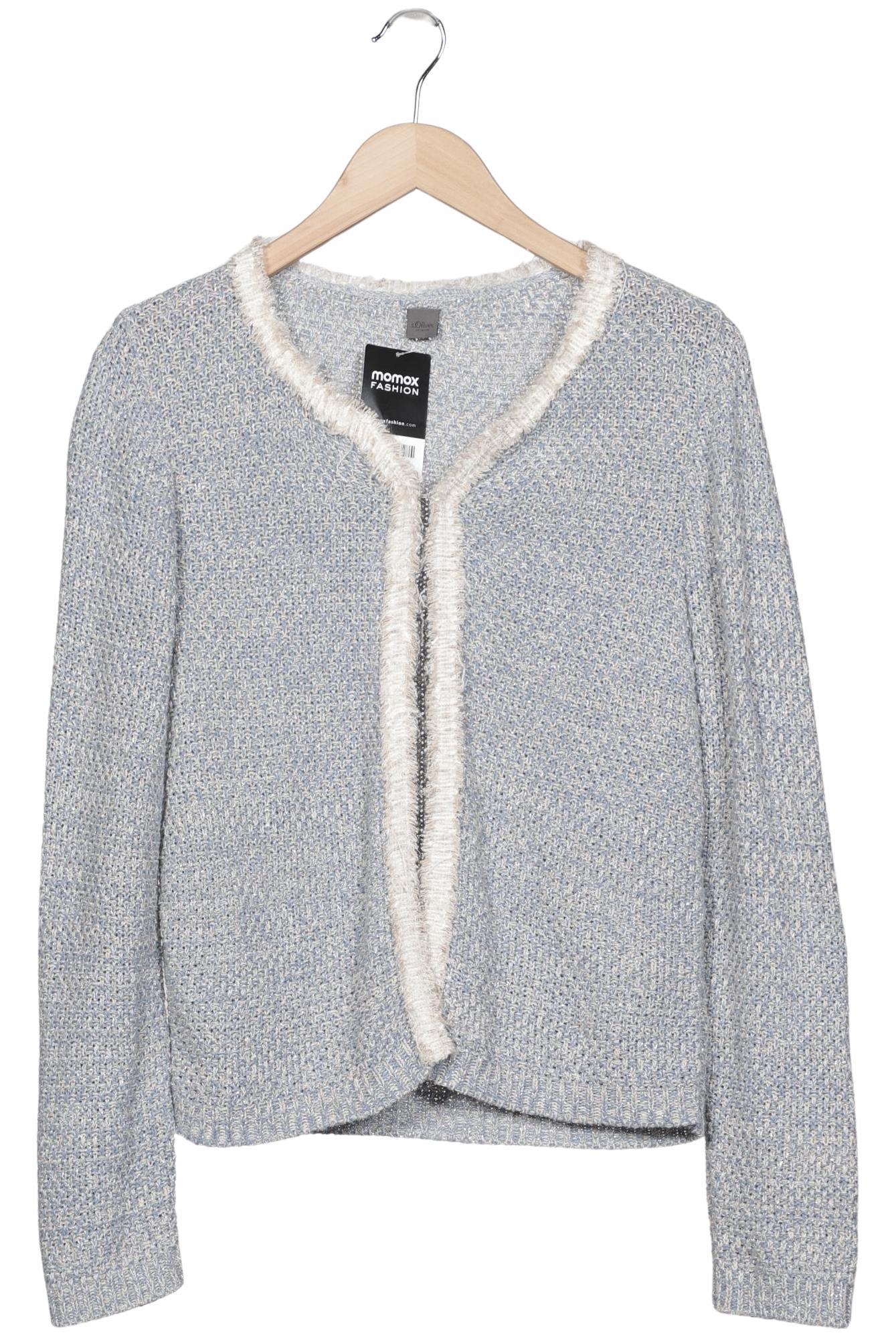 

s.Oliver Damen Strickjacke, hellblau, Gr. 42
