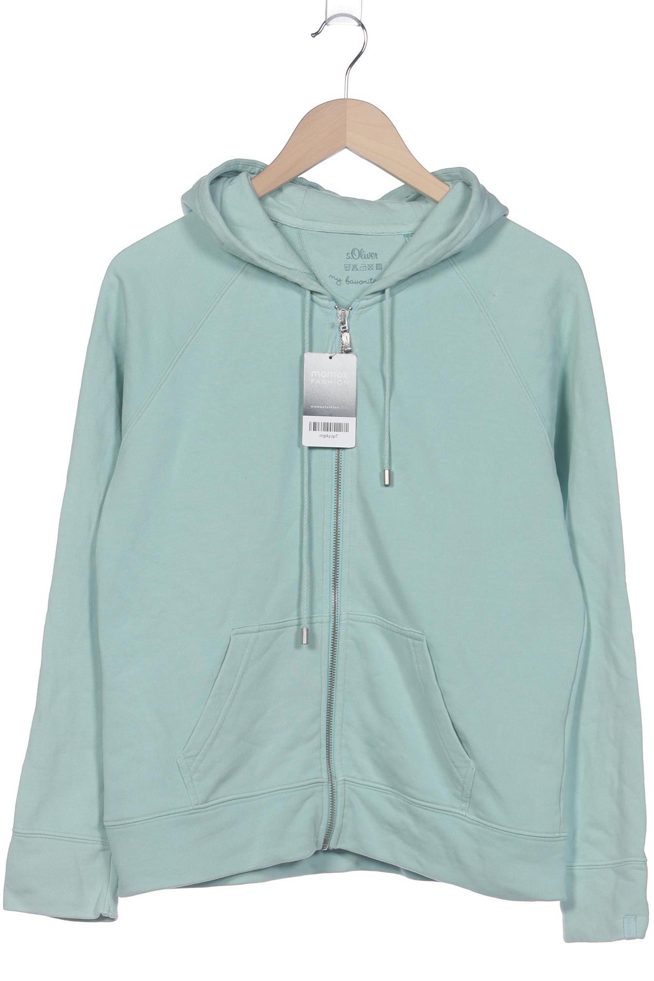

s.Oliver Damen Kapuzenpullover, grün, Gr. 44