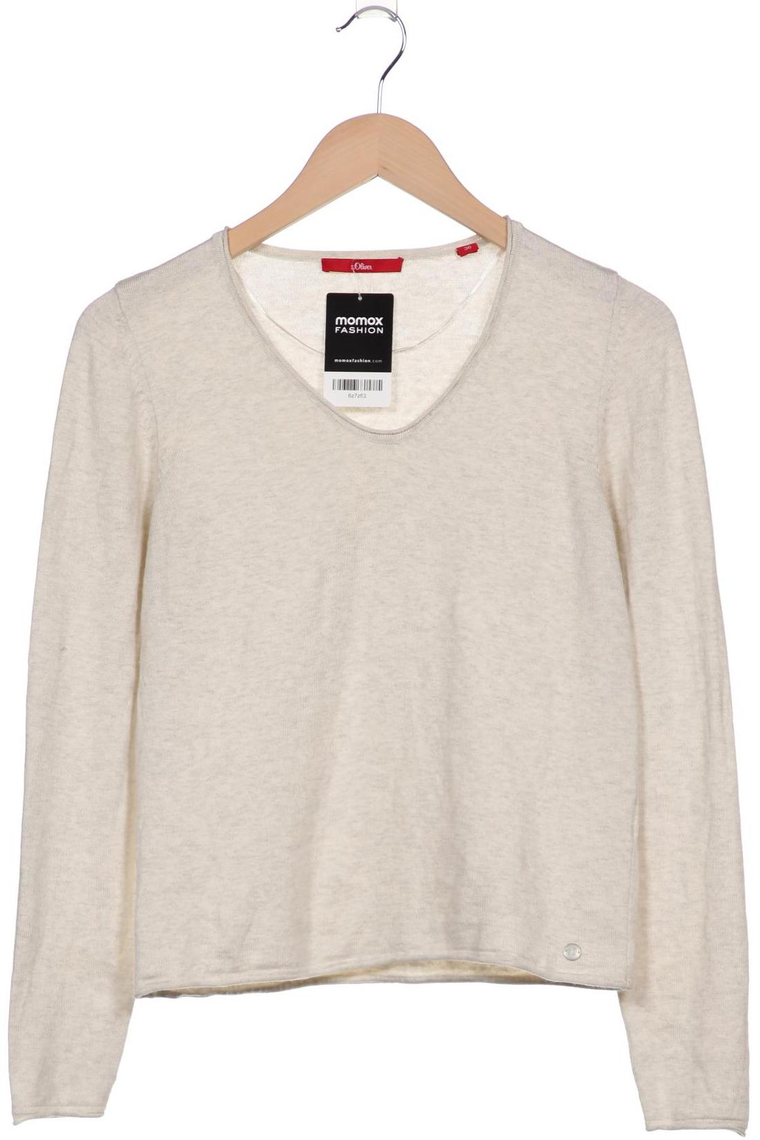 

s.Oliver Damen Pullover, cremeweiß