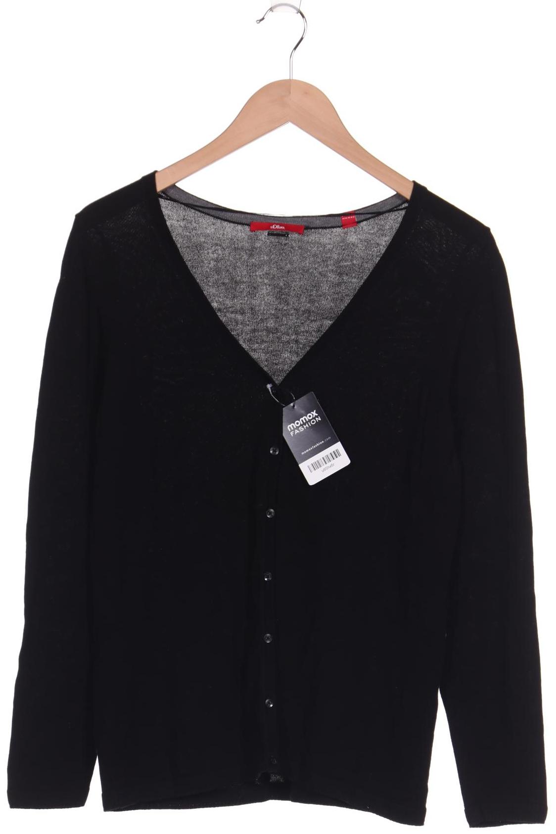 

s.Oliver Damen Strickjacke, schwarz