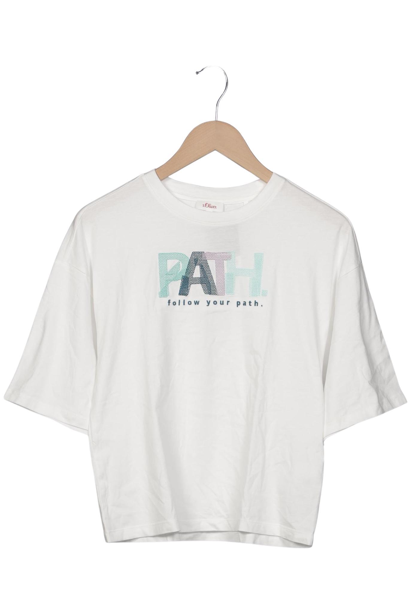 

s.Oliver Damen T-Shirt, weiß, Gr. 34