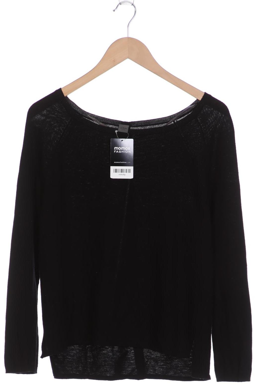 

s.Oliver Damen Pullover, schwarz, Gr. 38