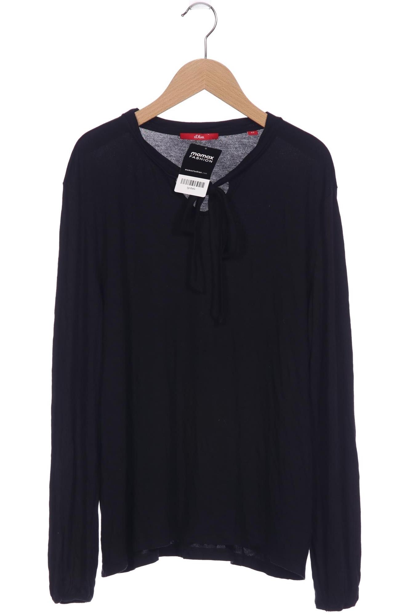 

s.Oliver Damen Langarmshirt, schwarz, Gr. 42