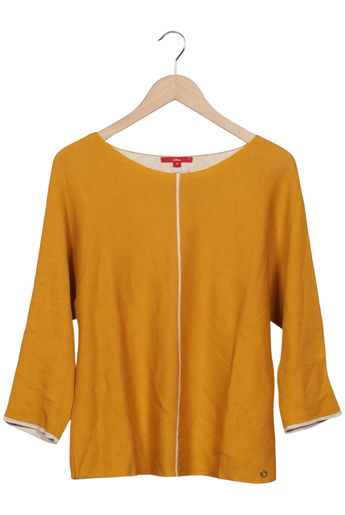 

s.Oliver Damen Pullover, gelb, Gr. 38
