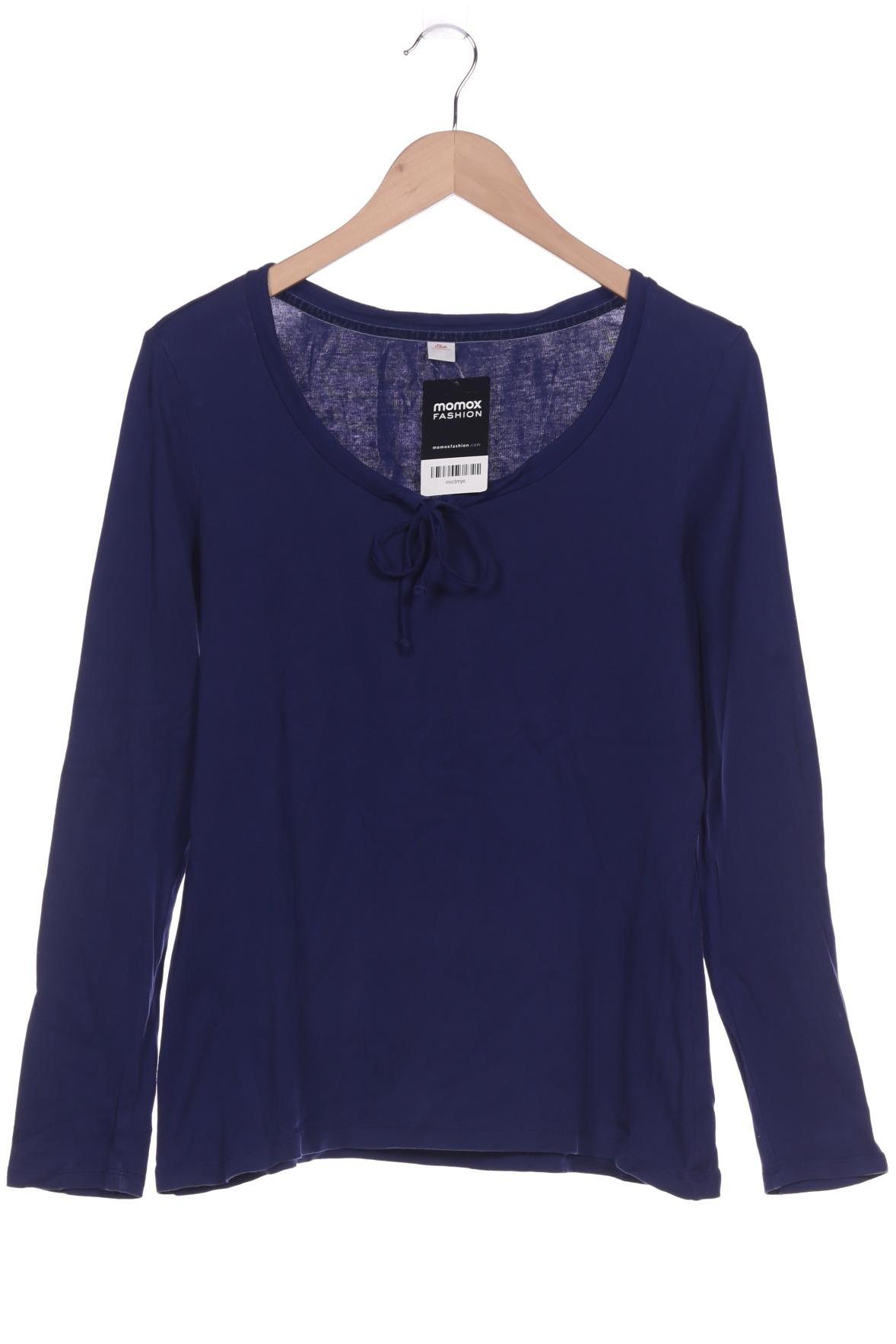 

s.Oliver Damen Langarmshirt, marineblau, Gr. 42