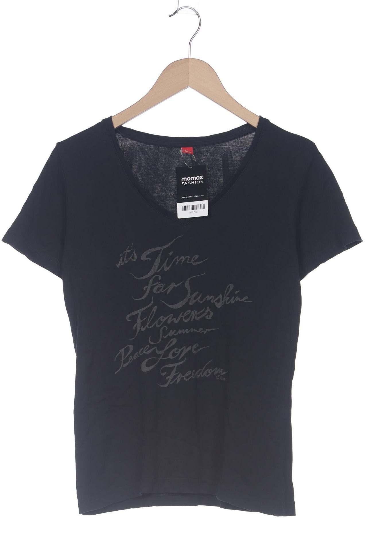 

s.Oliver Damen T-Shirt, schwarz, Gr. 40
