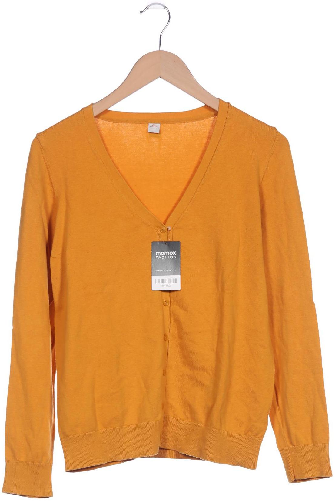 

s.Oliver Damen Strickjacke, gelb, Gr. 42