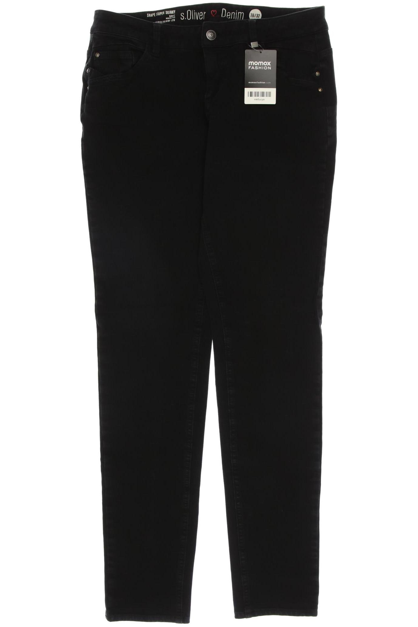 

s.Oliver Damen Jeans, schwarz