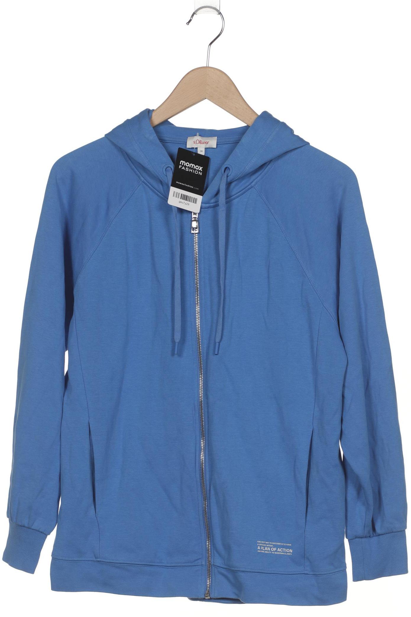 

s.Oliver Damen Kapuzenpullover, blau, Gr. 36