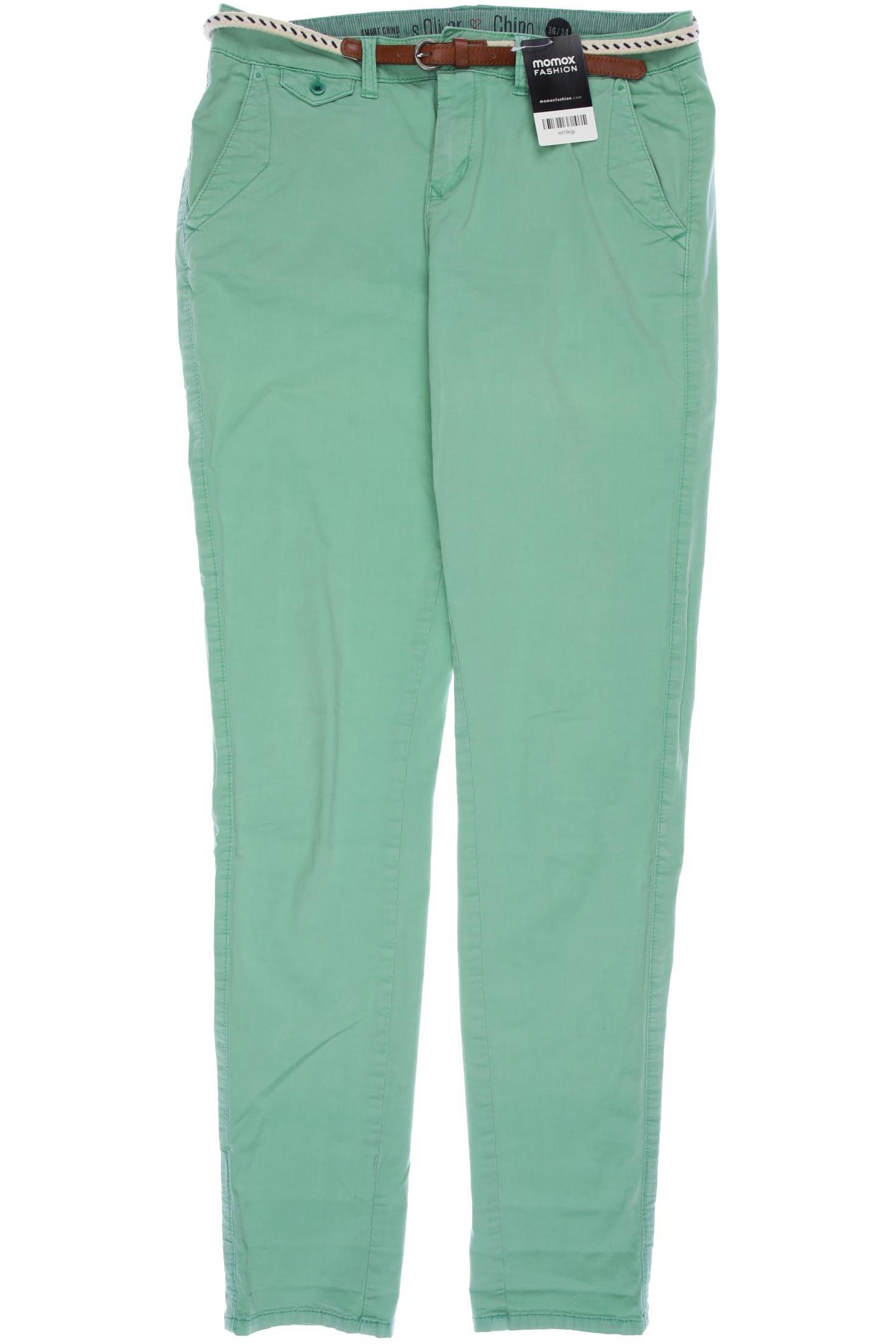 

s.Oliver Damen Stoffhose, grün, Gr. 36