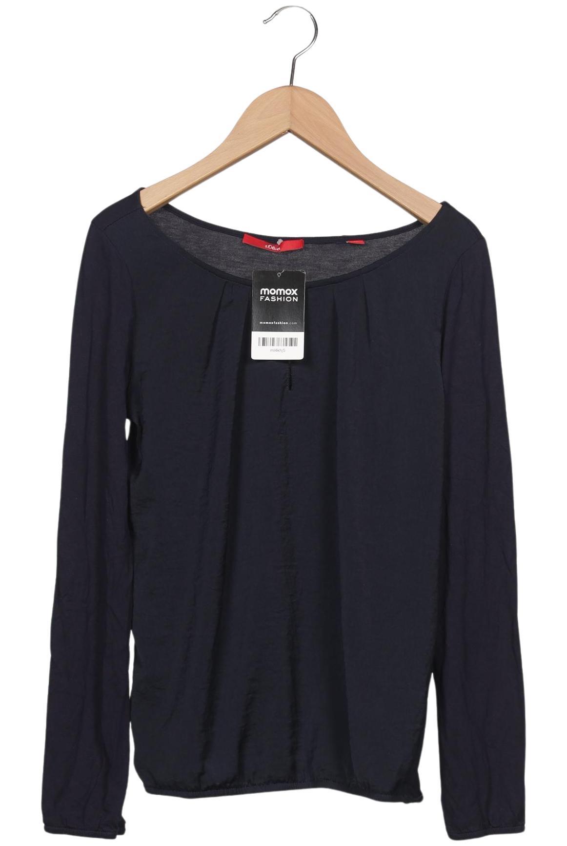 

s.Oliver Damen Langarmshirt, marineblau, Gr. 32
