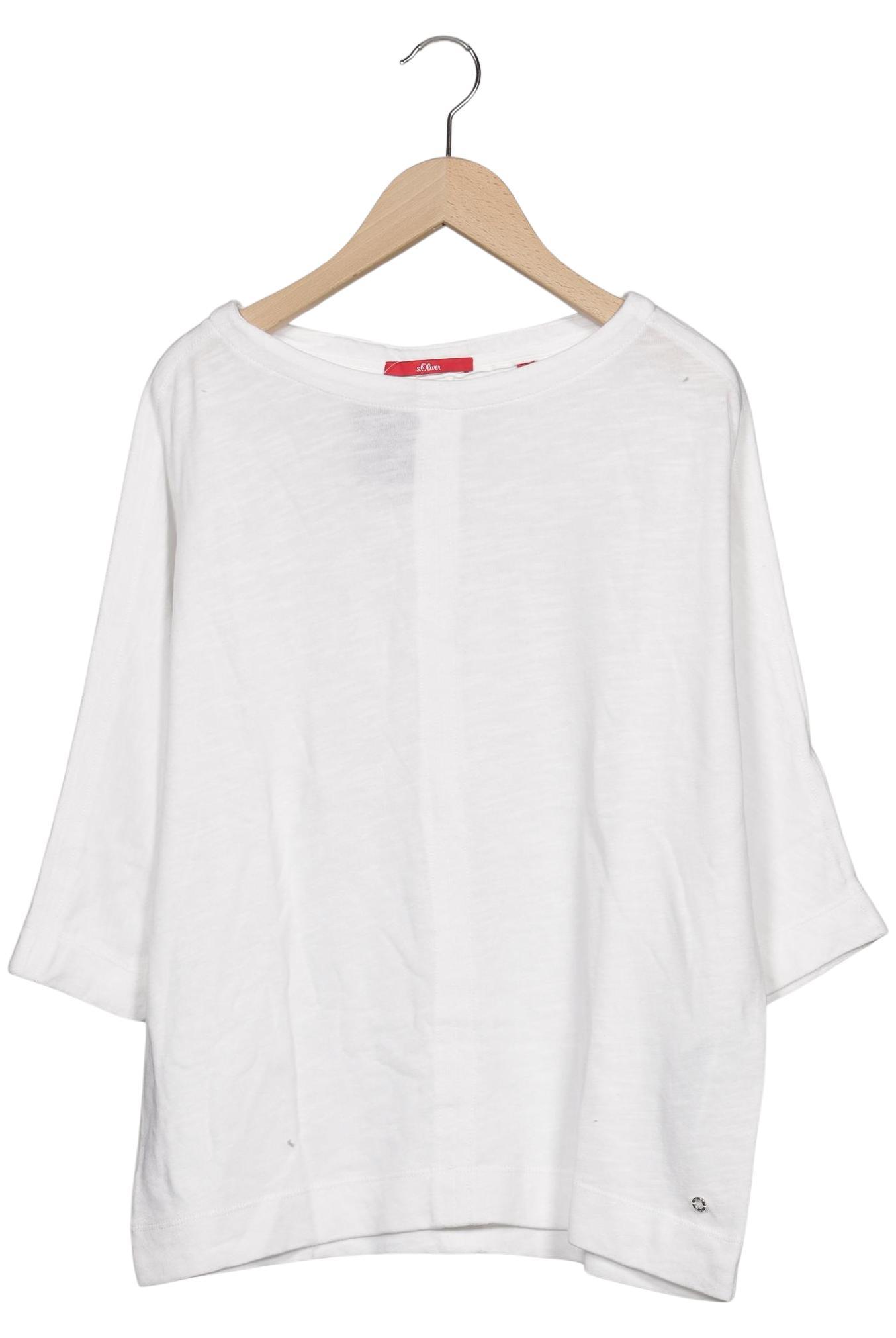 

s.Oliver Damen Langarmshirt, weiß, Gr. 36