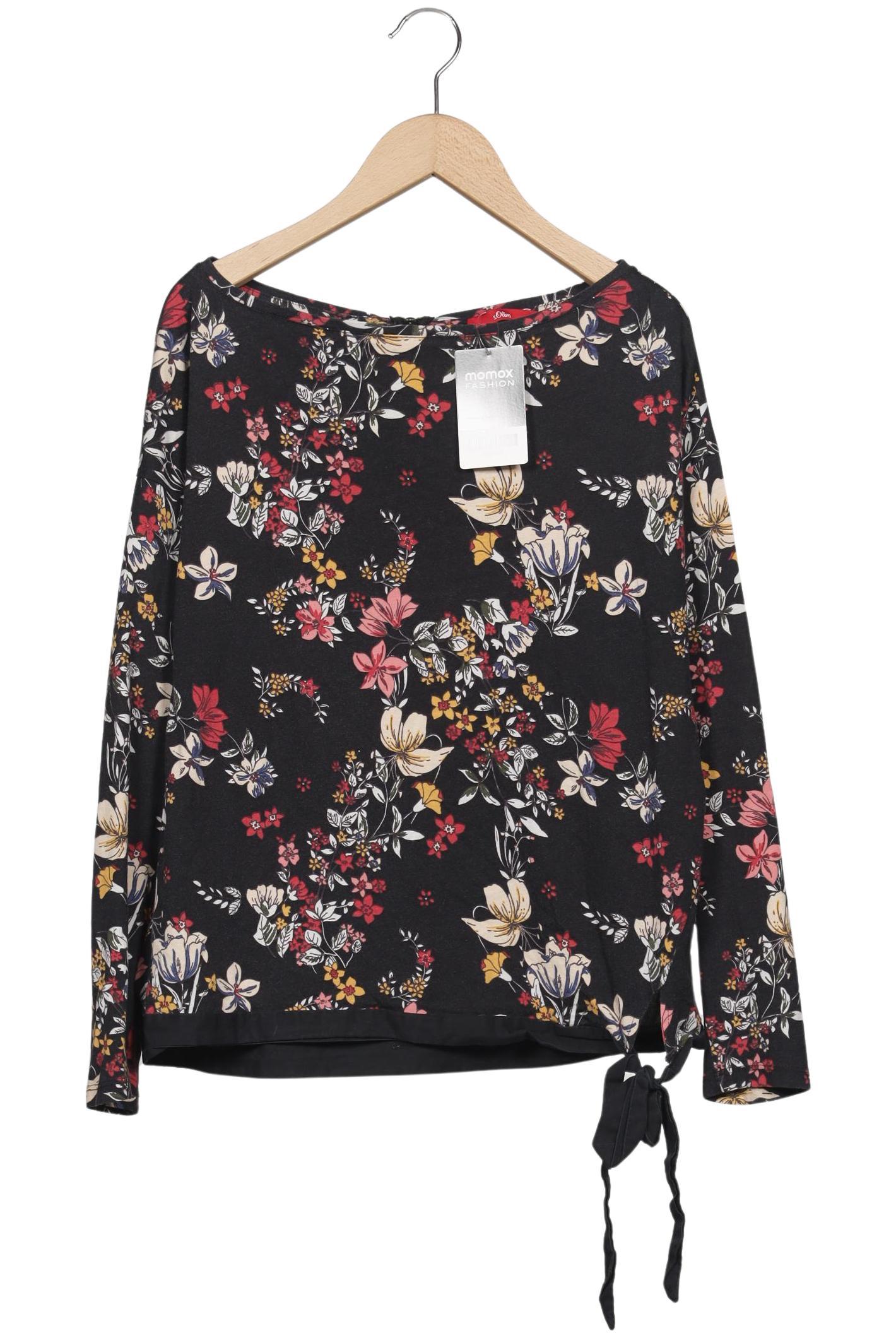 

s.Oliver Damen Langarmshirt, schwarz, Gr. 38