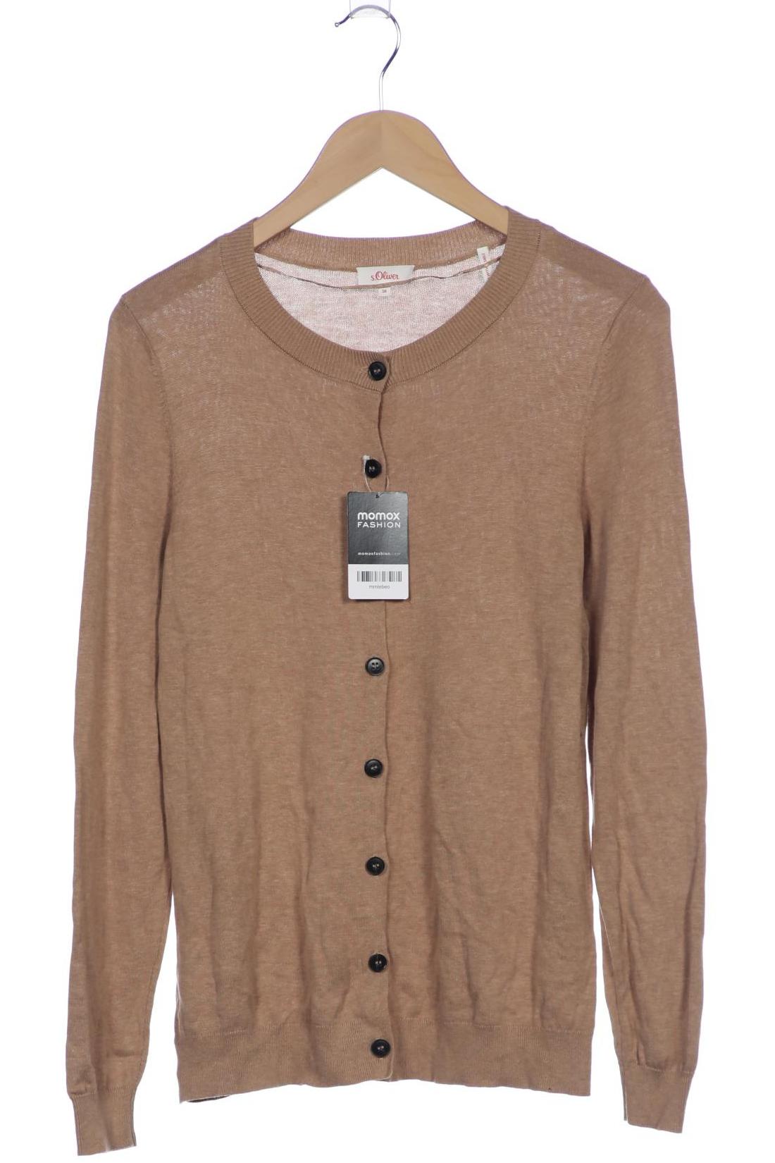 

s.Oliver Damen Strickjacke, beige, Gr. 38
