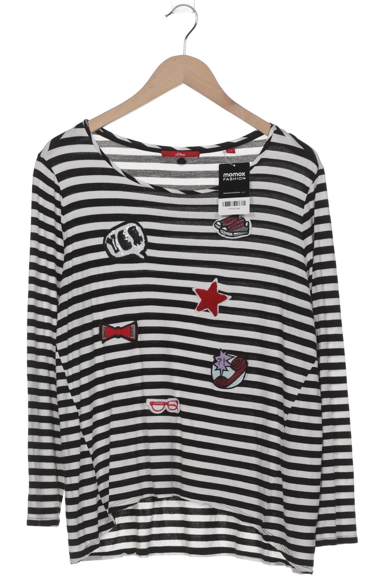 

s.Oliver Damen Langarmshirt, schwarz, Gr. 44