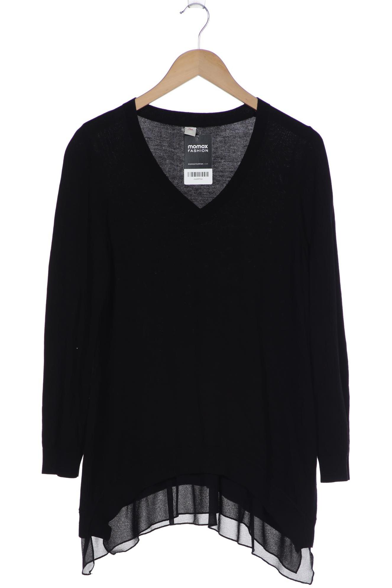 

s.Oliver Damen Pullover, schwarz